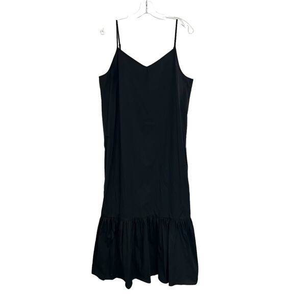 NWT Michael Michael Kors Black Sleeveless Ruffle Bottom Maxi Dress XL - Picture 1 of 7
